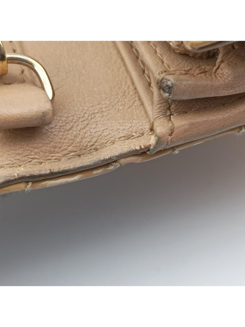 ★SOLD★ Dior Lady Cannage Beige Patent Handbag - Picture 14 of 15